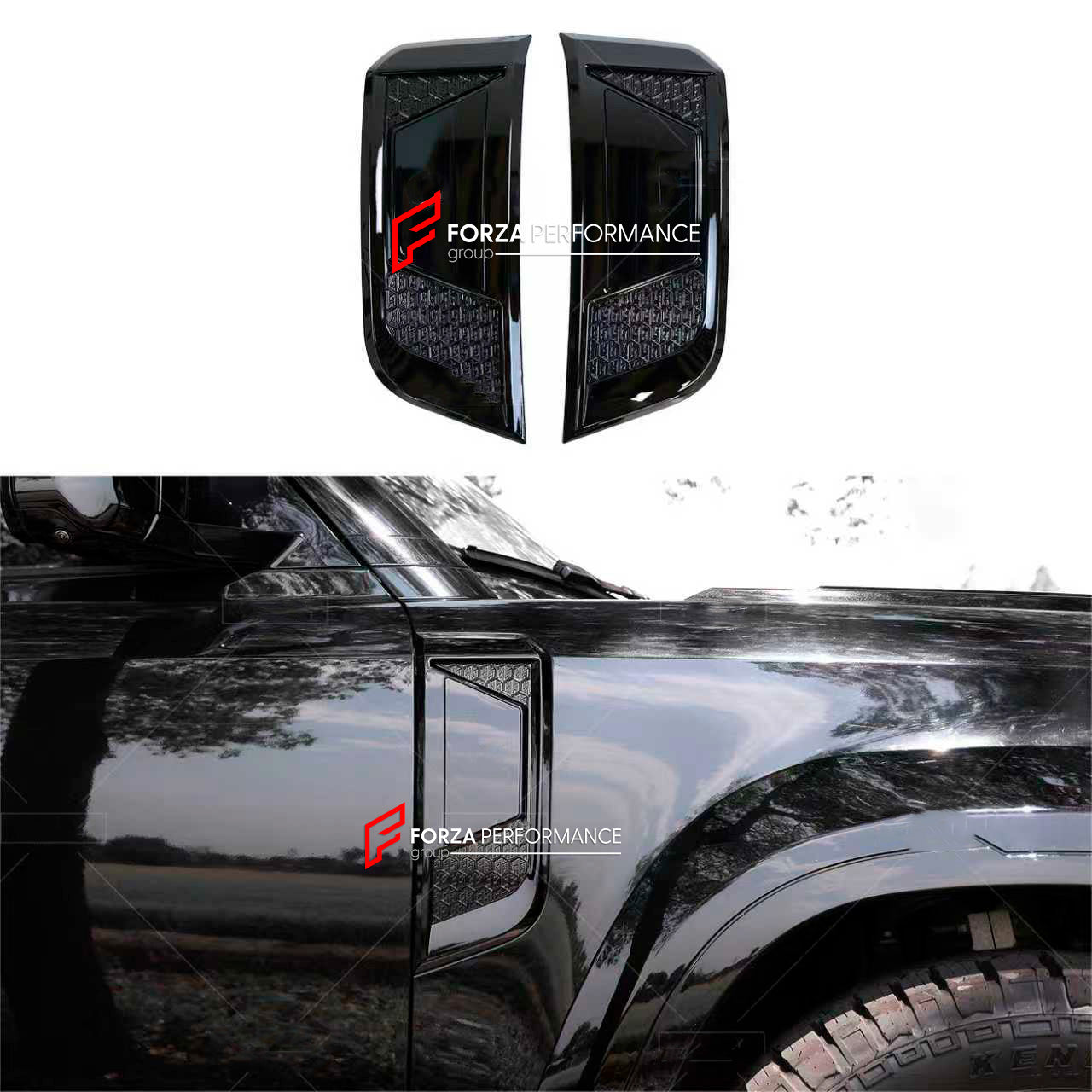 FRONT FENDER TRIM COVERS for LAND ROVER DEFENDER L663 2020+