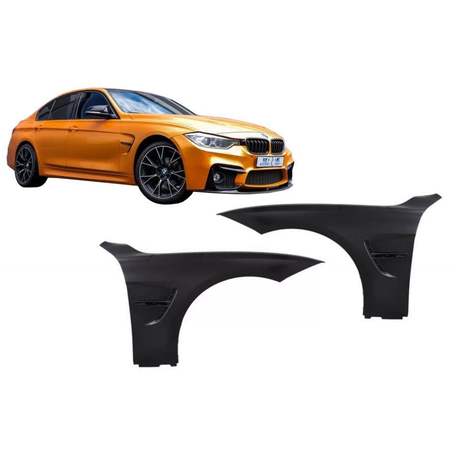Front Fenders suitable for BMW 3 Series 3 F30 F31 (2011-up) Sedan Touring M3 Design Black – product image 1