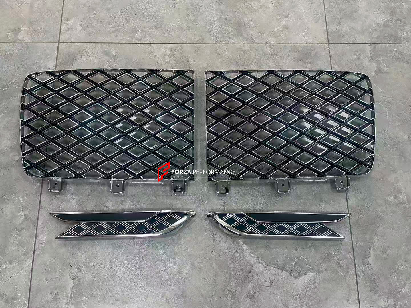 FRONT GRILLE and FRONT FENDER TRIMS for BENTLEY BENTAYGA PL71 FACELIFT 2020+