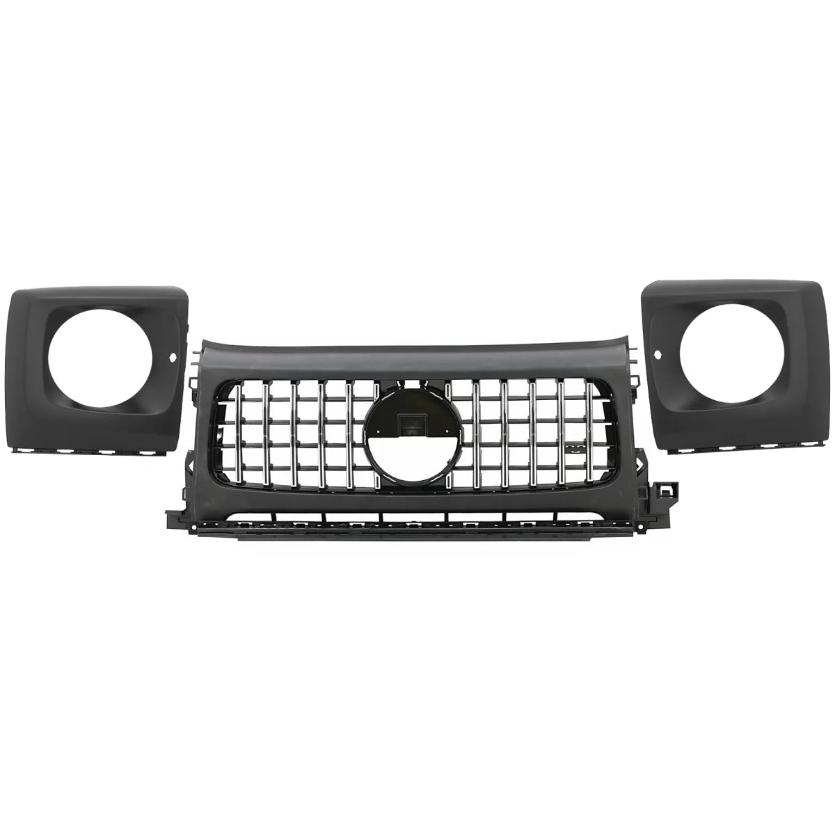 Front Grille with Headlights Covers suitable for Mercedes G-Class W464 W463A G63 AMG (06.2018-Up) GT-R Panamericana Design – 