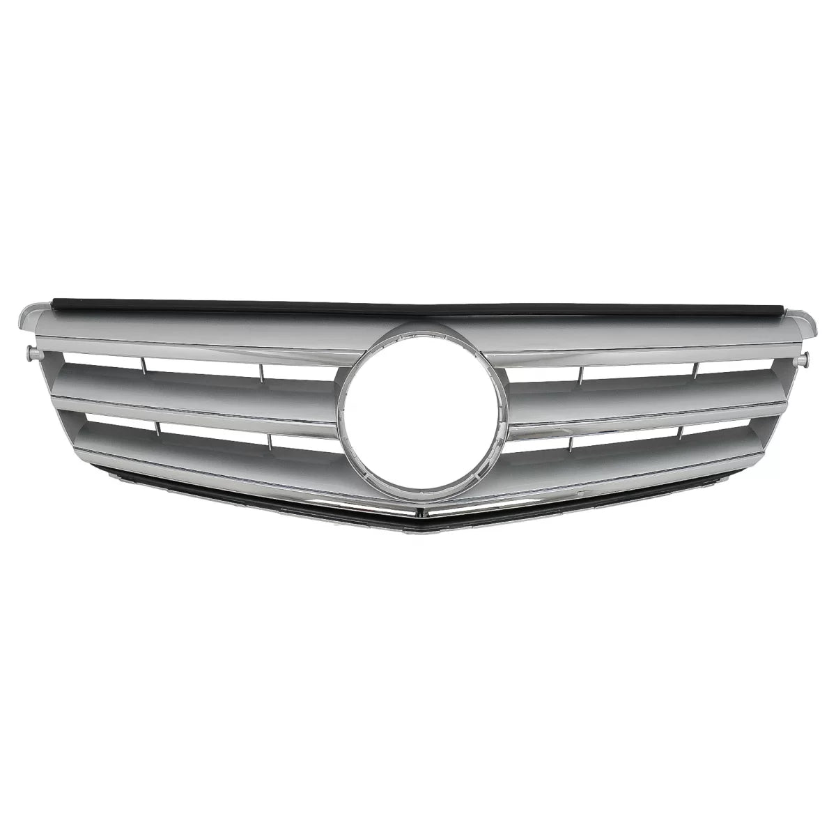 Front Grille suitable for Mercedes C-Class W204 S204 Limousine Station Wagon (2007-2014) Sport Silver – product image 1
