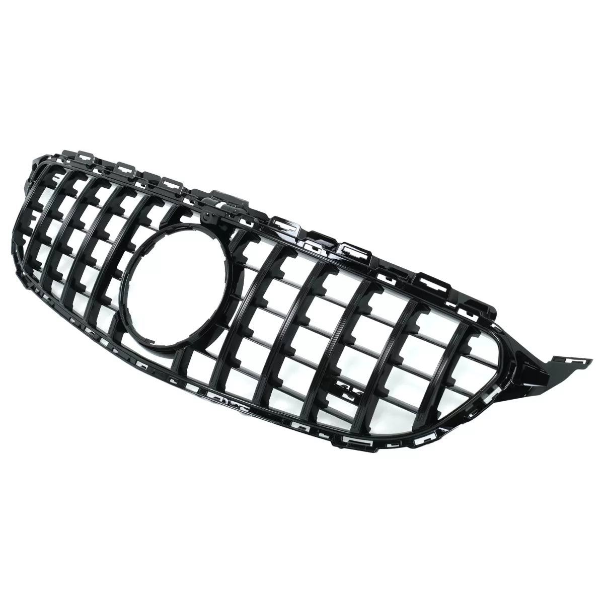 Front Grille suitable for Mercedes C-Class W205 S205 C205 A205 (2014-2018) GT-R Panamericana Design Black – product image 1