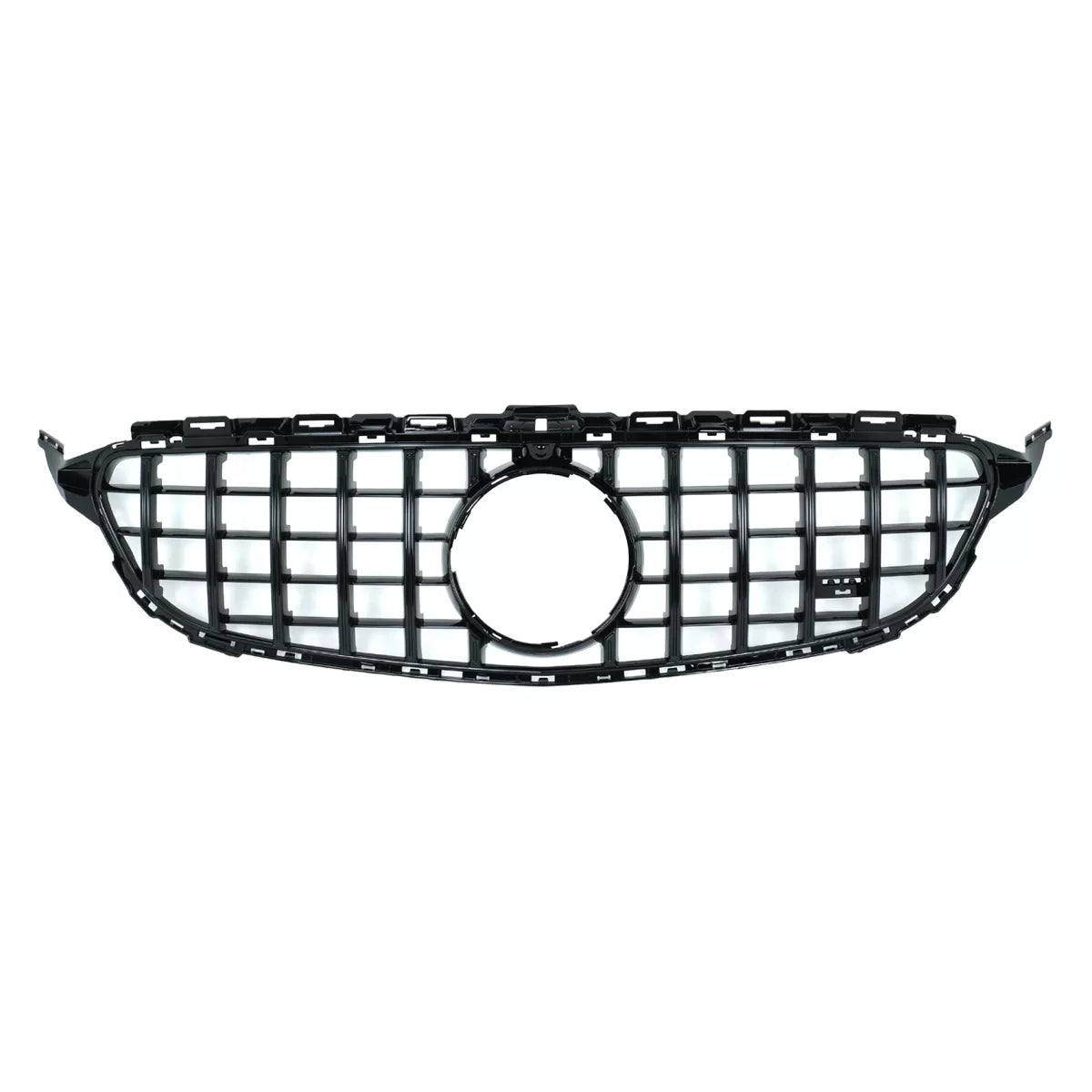 Front Grille suitable for Mercedes C-Class W205 S205 C205 A205 (2014-2018) GT-R Panamericana Design Black – product image 1