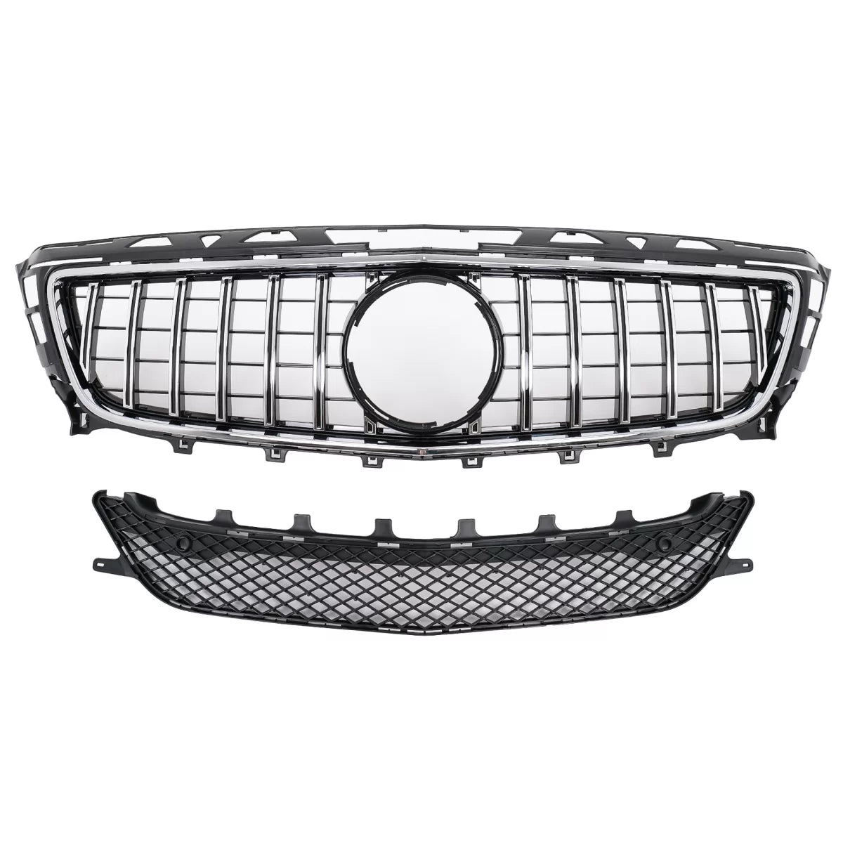 Front Grille suitable for Mercedes CLS W218 C218 (2011-2014) X218 Shooting Brake (2012-2014) GT-R Panamericana Design Chrom –