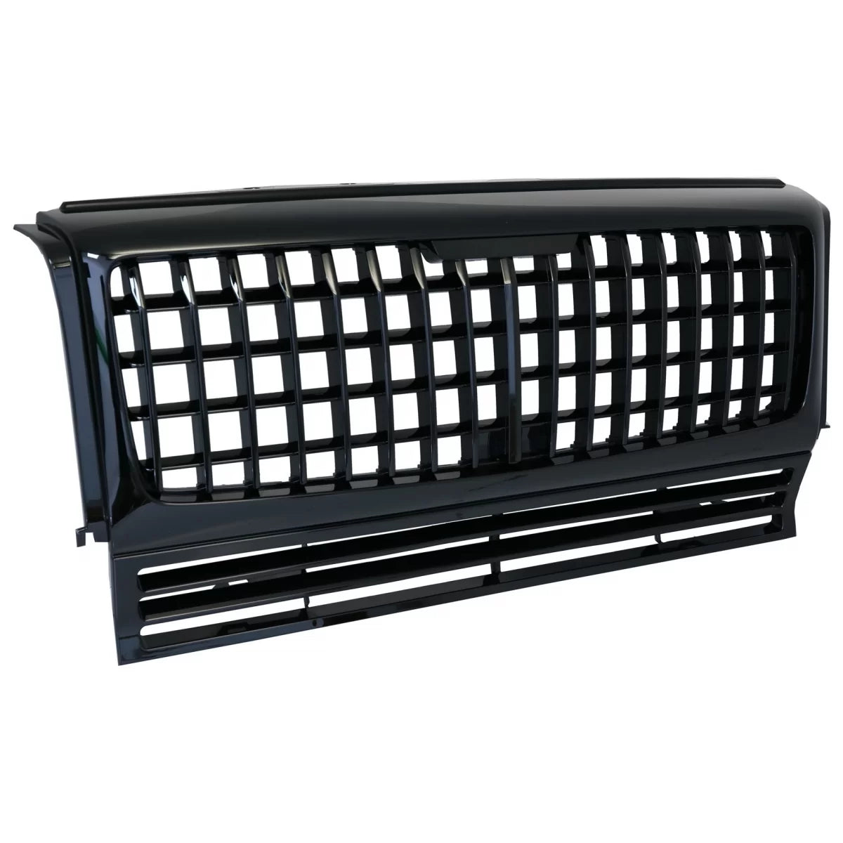 Front Grille suitable for Mercedes G-Class W463 (1990-2017) GT-R Panamericana Vertical Exclusive Design Piano Black – product