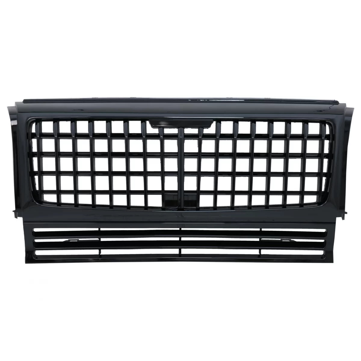 Front Grille suitable for Mercedes G-Class W463 (1990-2017) GT-R Panamericana Vertical Exclusive Design Piano Black – product