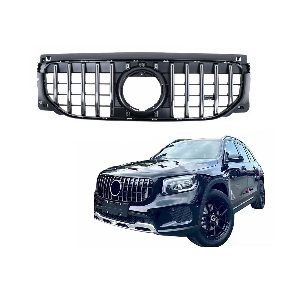 Front Grille suitable for Mercedes GLB-Class X247 Facelift Standard (07.2023-2026) GT-R Panamericana Design – product image 1