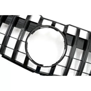 Front Grille suitable for Mercedes GLK-Class X204 Facelift (2013-2015) GT-R Panamericana Design Piano Black – product image 2
