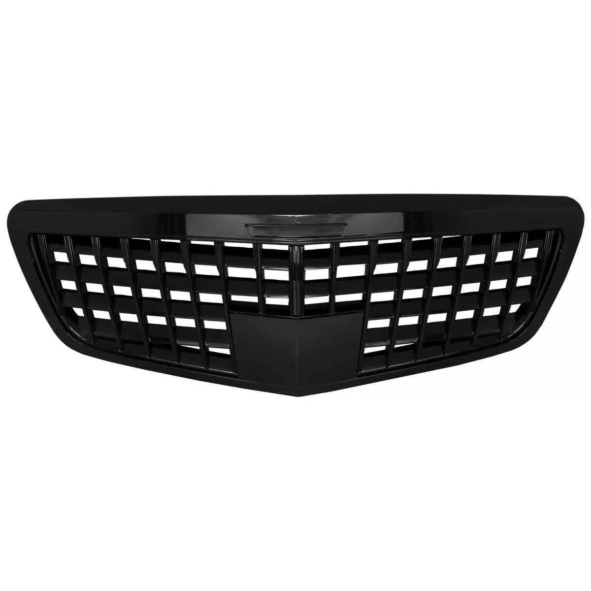 Front Grille suitable for Mercedes S-Class W221 Facelift (2010-2013) Vertical Design Piano Black – product image 1