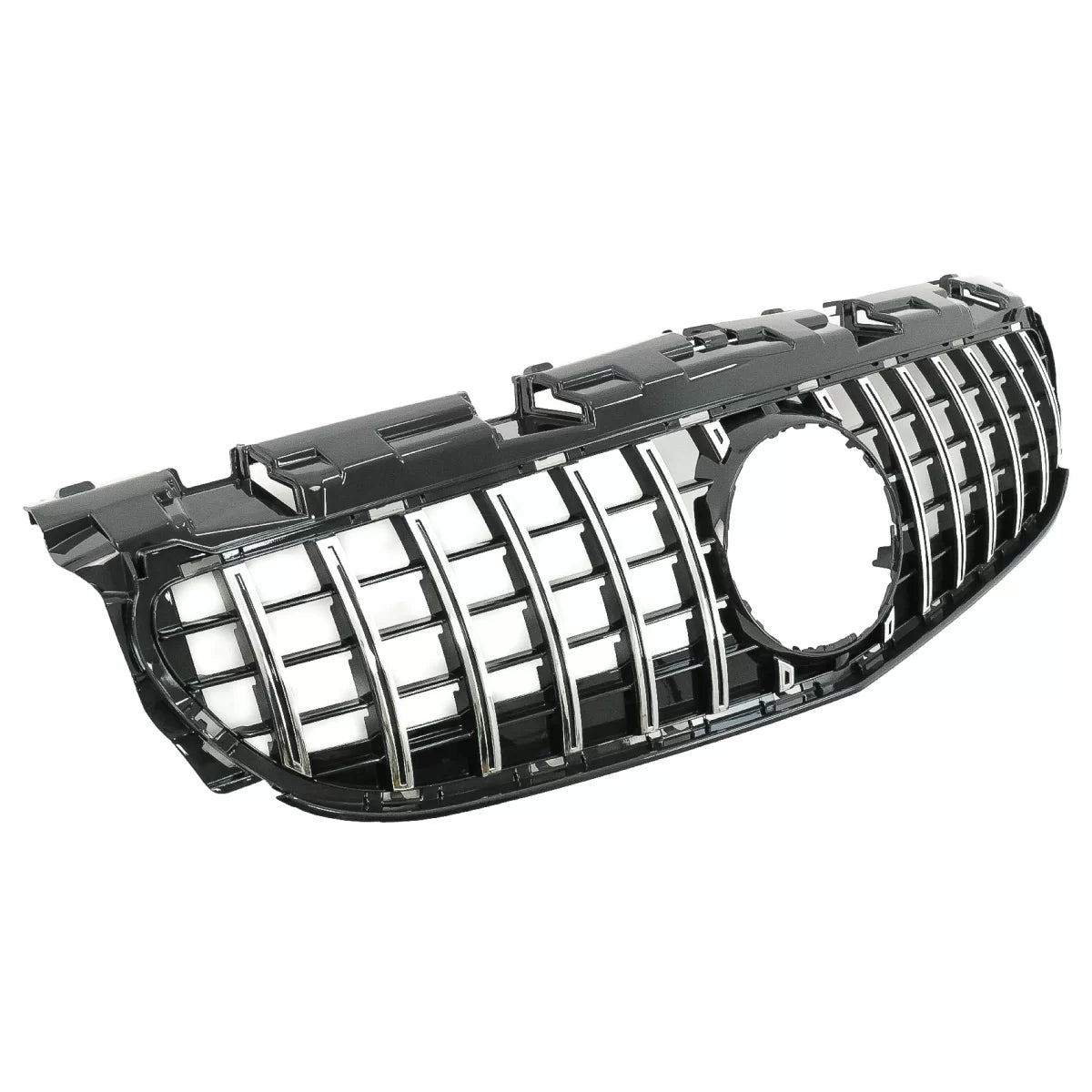 Front Grille suitable for Mercedes SLC-Class R172 Facelift (2016-2019) GT-R Panamericana Design Black/Chrome – product image 