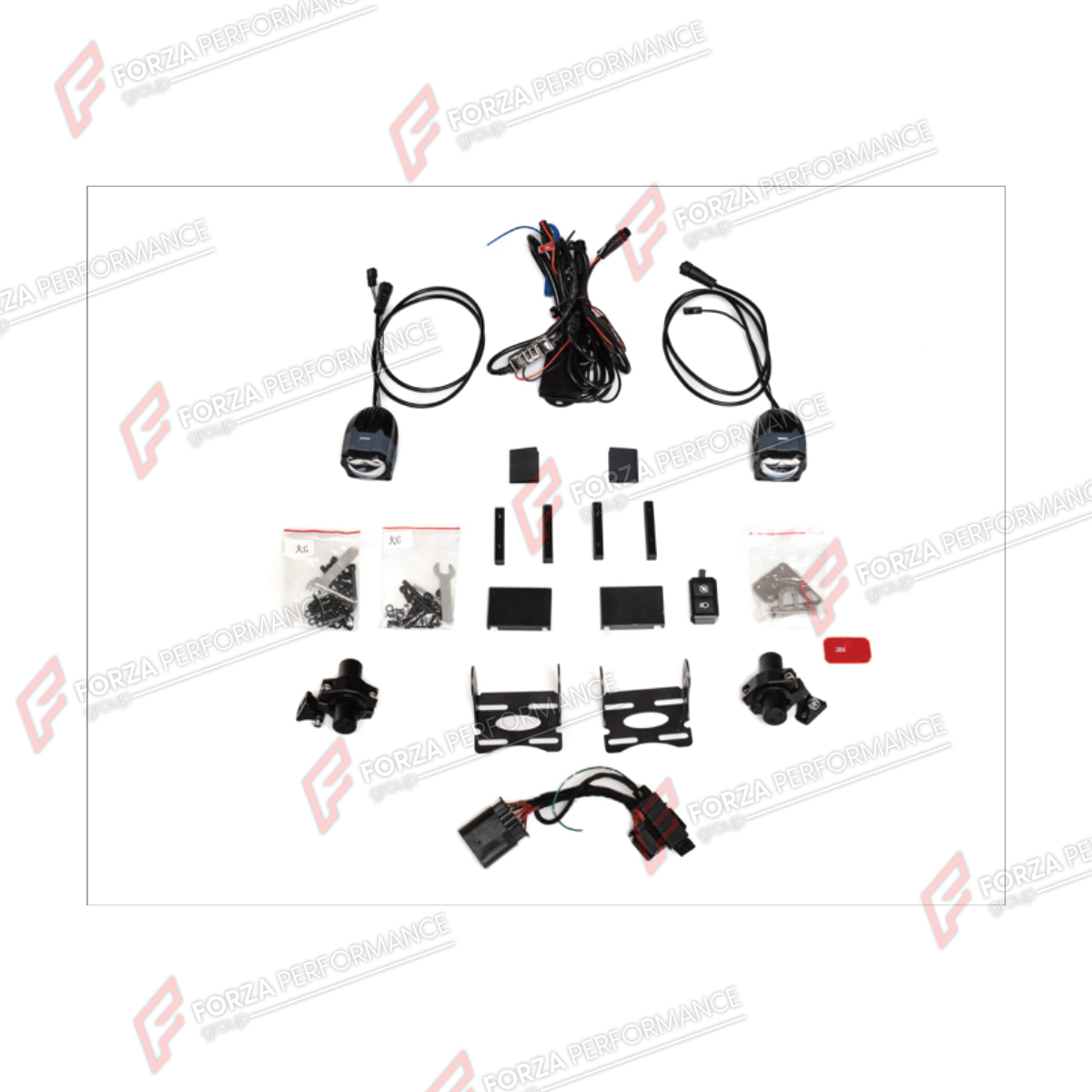 FRONT GRILLE SPOTLIGHT KIT for MERCEDES-BENZ G-CLASS W464 G63 2019 - 2024