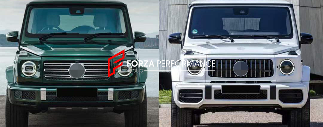 FRONT GT GRILLE AND HEADLIGHT COVERS for Mercedes-Benz W463A W464 G550 G63 2019+