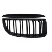 Front Kidney Grilles suitable for BMW 3 Series E90 E91 Pre-LCI (2005-2008) Double Stripe M Design Piano Black – product image
