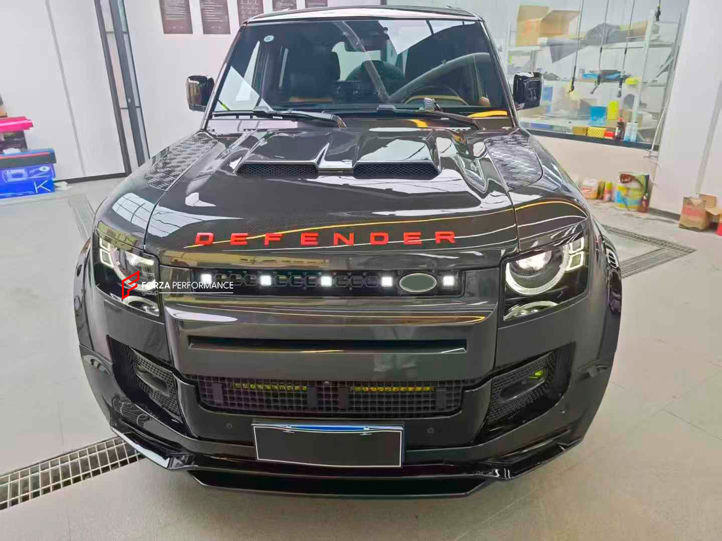 FRONT LED GRILLE for LAND ROVER DEFENDER L663 2019+