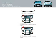 FRONT LIP and REAR DIFFUSER with EXHAUST TIPS for MERCEDES BENZ GLC CLASS X254 AMG LINE UPGRADE to AMG X254 GLC63 GLC63S 2023+