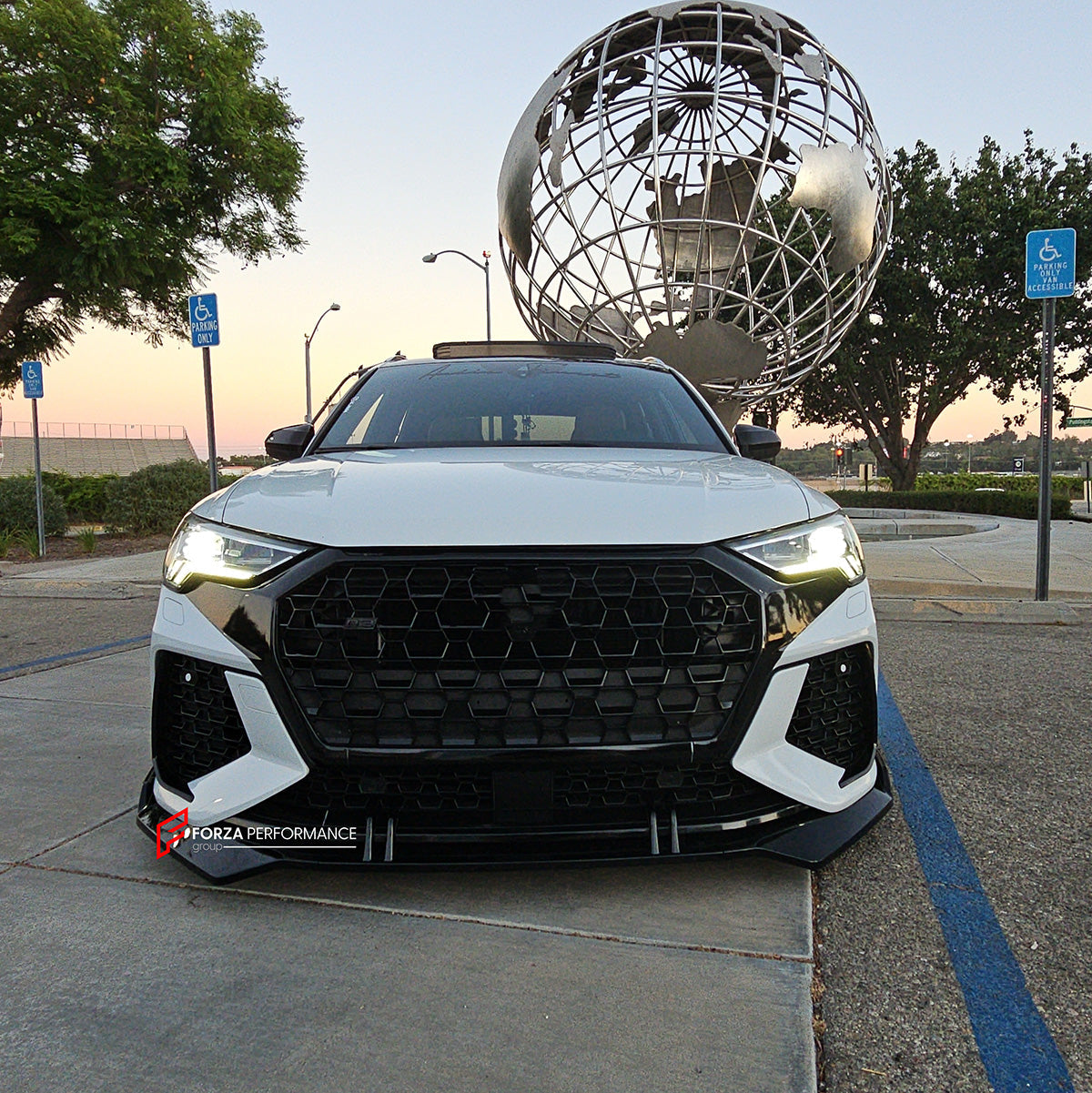 FRONT BUMPER with FRONT LIP for AUDI Q3 2019+ UPGRADE to RSQ3