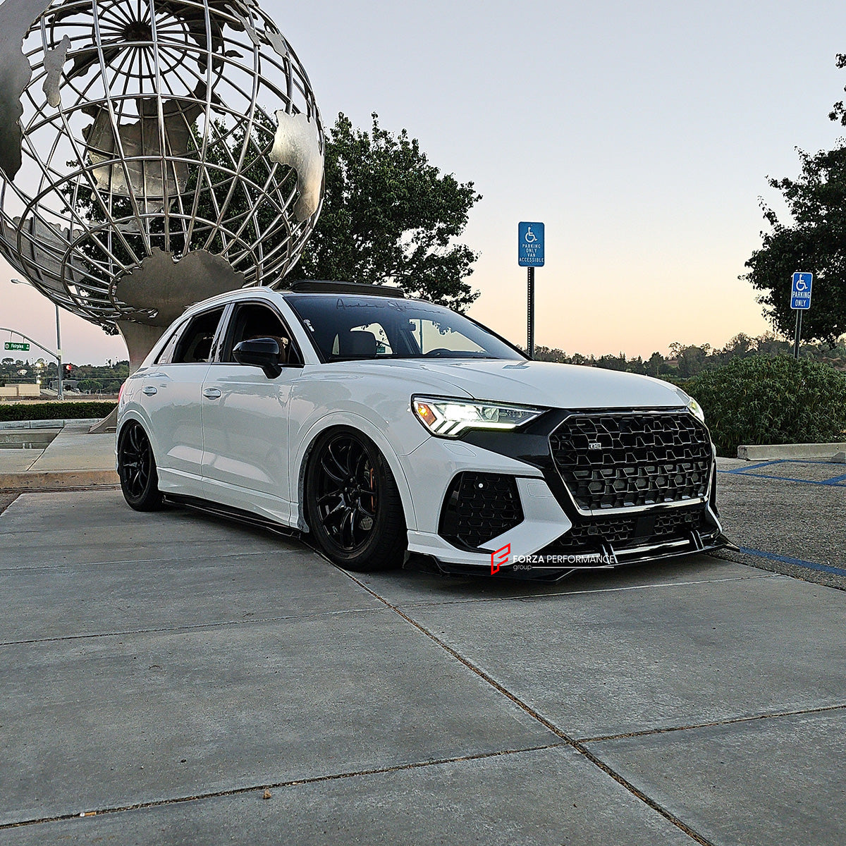 FRONT BUMPER with FRONT LIP for AUDI Q3 2019+ UPGRADE to RSQ3