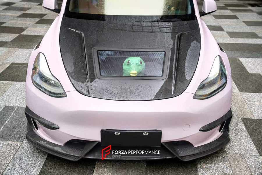 Buy Now CARBON FIBER FRONT LIP FOR TESLA MODEL Y 2020+ and upgrade car parts from SIR Tuning at the Best Price. Headlights, Tail lights, Bodykits, Navigations, body kit and more - Fast & Free Shipping within Europe, US & Worldwide.
