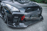 CARBON FIBER FRONT BUMPER FRONT LIP FOR NISSAN GT-R R35 2008-2016