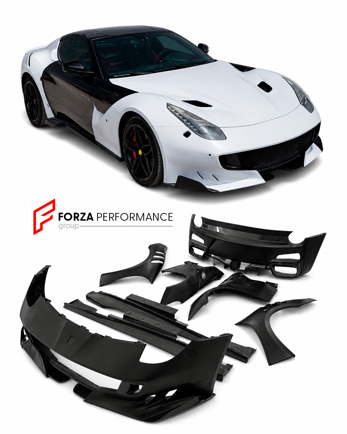 CONVERSION FULL DRY CARBON TDF BODY KIT for FERRARI F12 2015 - 2017