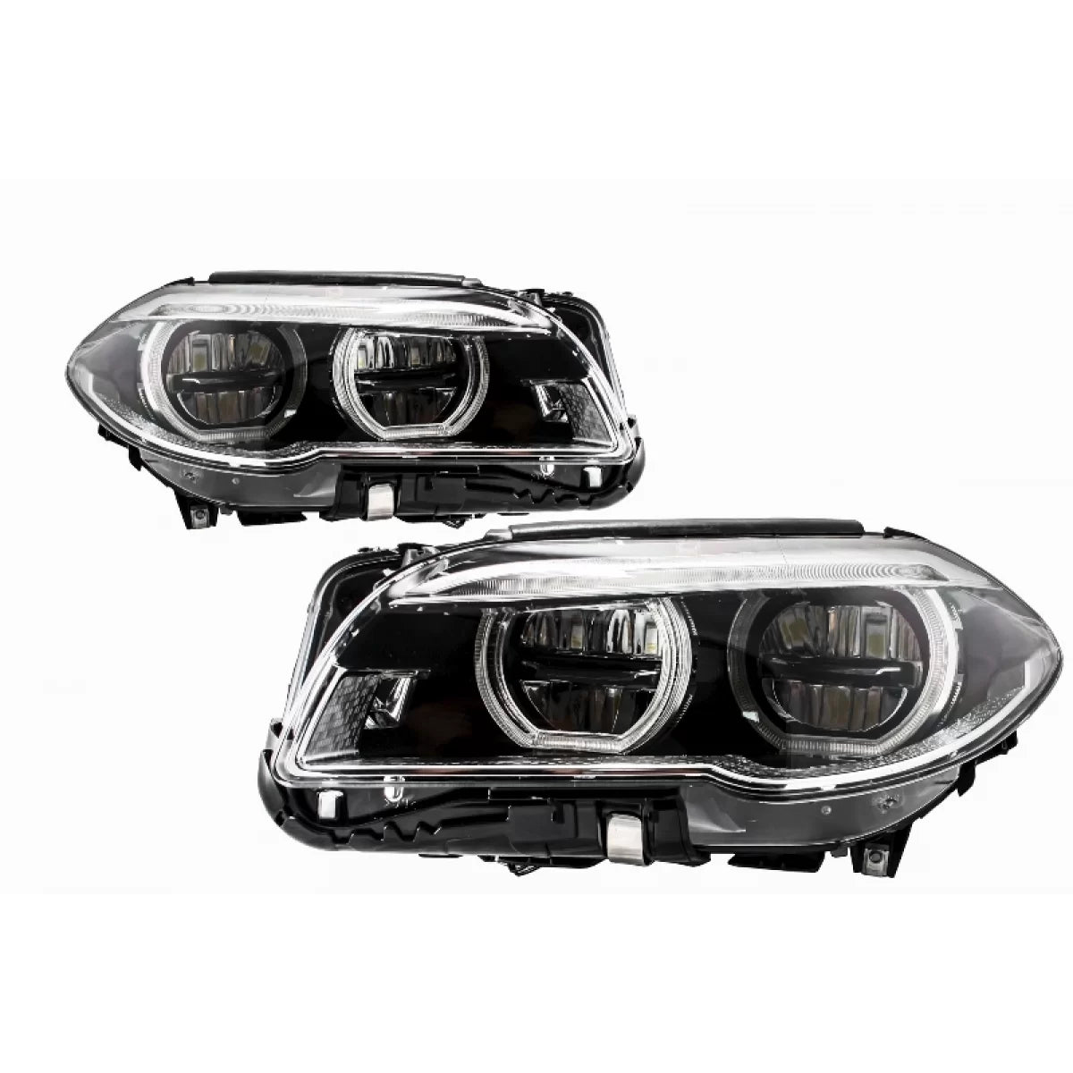 Full LED Angel Eyes Headlights suitable for BMW 5 Series F10 F11 LCI (2014-2017) – product image 1
