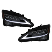 FULL LED DRL Headlights Dynamic Turn Light Signal suitable for LEXUS IS XE20 (2006-2013) Black Edition – product image 3