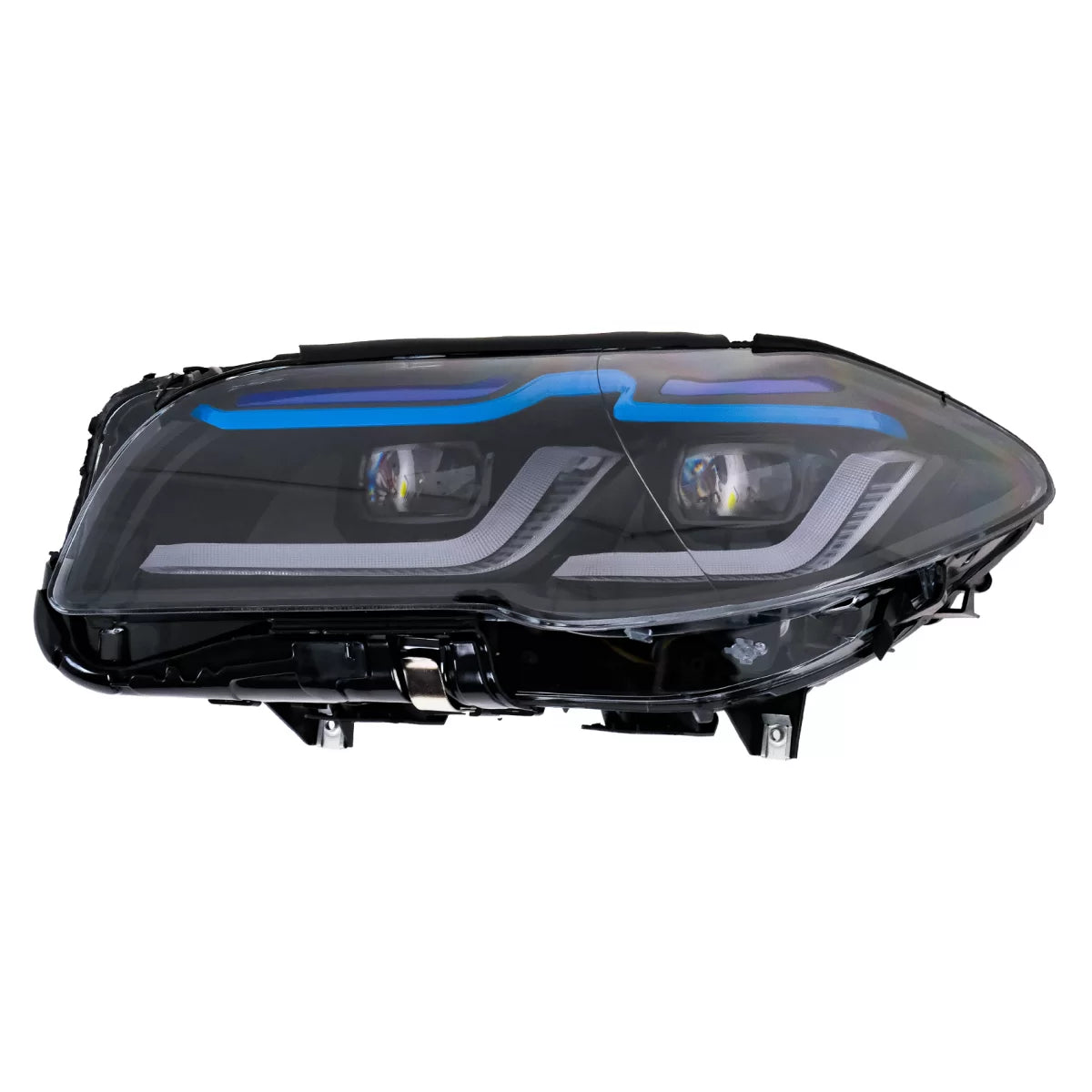Full LED Headlights suitable for BMW 5 Series F10 F11 (2011-2014) with Xenon Conversion to G30 Design – product image 1