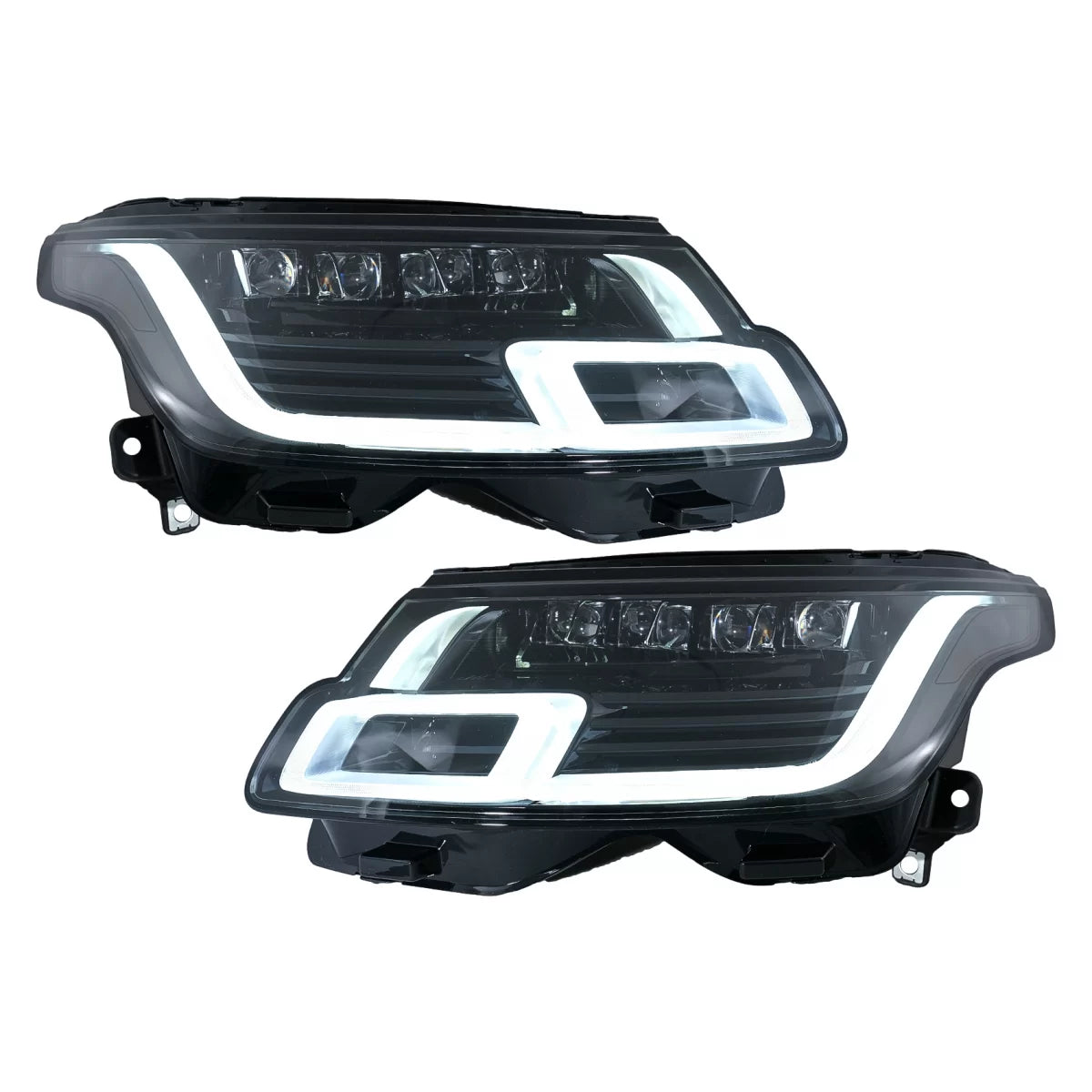 Full LED Headlights suitable for Land Range Rover IV Vogue SUV L405 (2013-2017) Conversion to 2018-up – product image 1