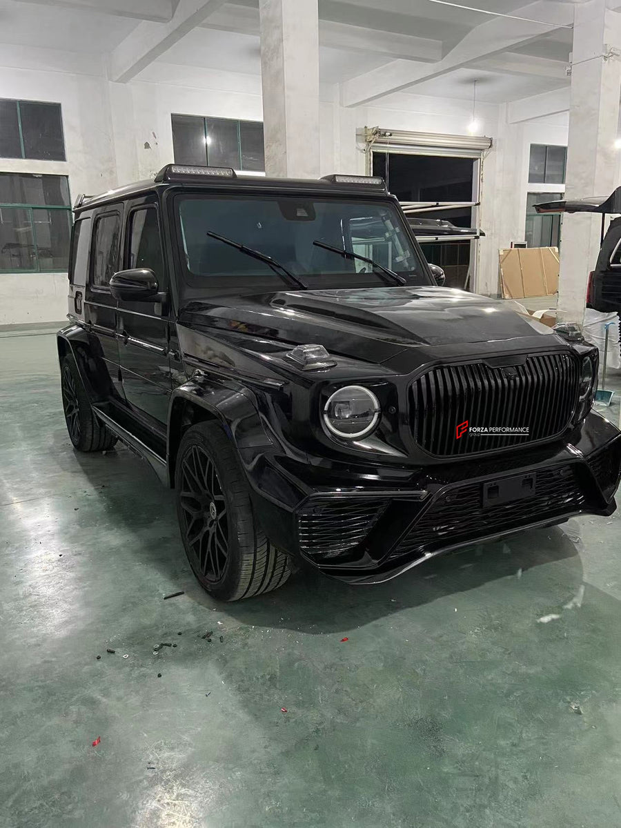 Buy Now CONVERSION BODY KIT for MERCEDES-BENZ G-CLASS W464 2019+ UPGRADE to MAYBACH G-CLASS FACELIFT and upgrade car parts from SIR Tuning at the Best Price. Headlights, Tail lights, Bodykits, Navigations, Carbon body kit and more - Fast & Free Shipping within Europe, US & Worldwide.