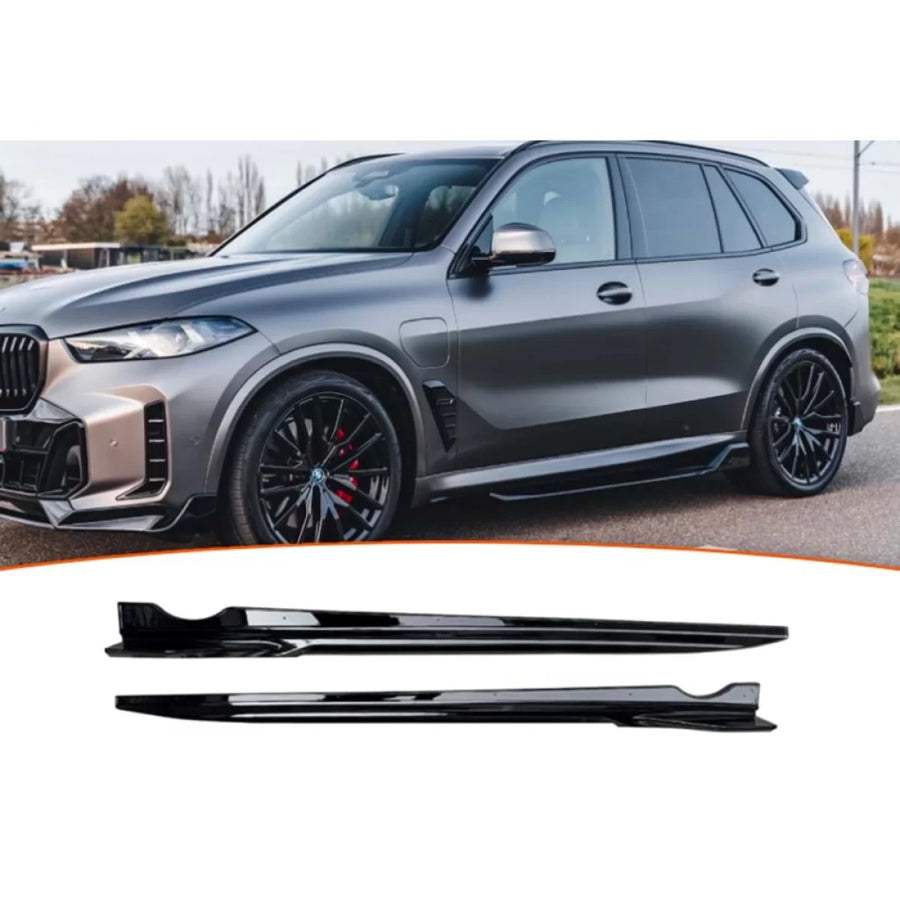 G05 LCI Side Skirts Lower Lip Piano Black ABS / 2023 - up – product image 1