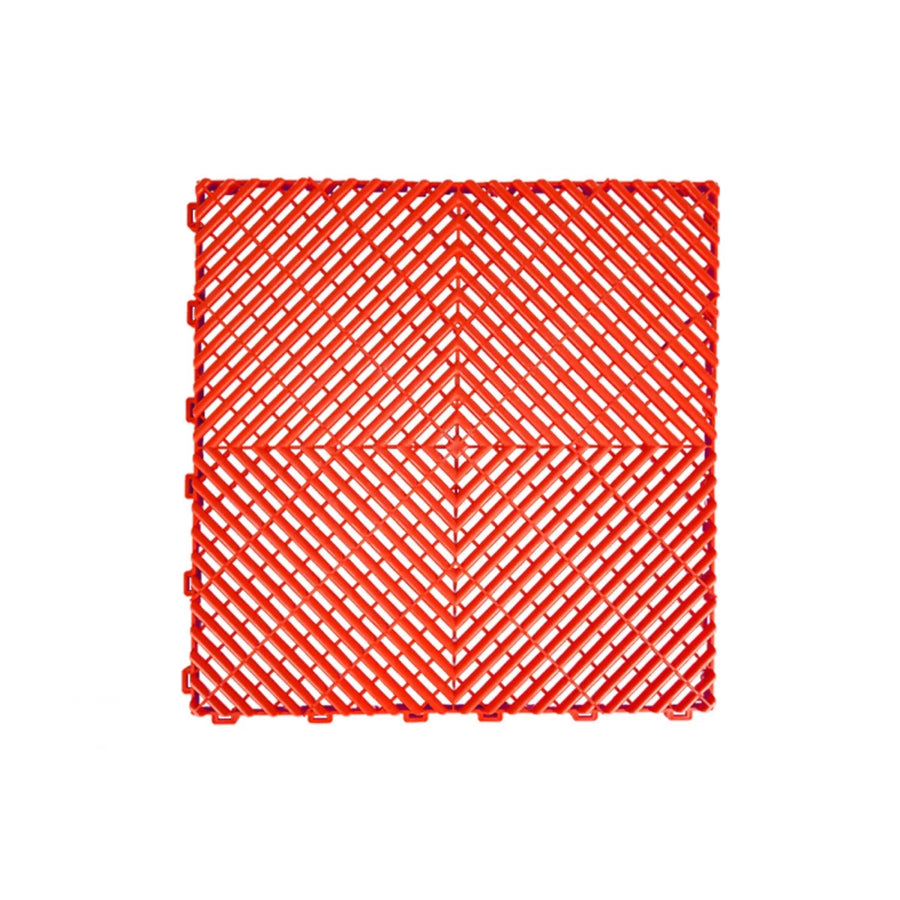 Garage Interlocking Floor Tiles Warehouse Modular Flooring Red – product image 1