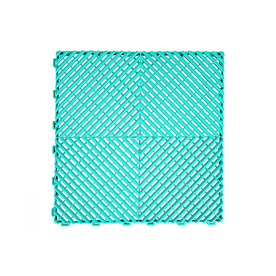 Garage Interlocking Floor Tiles Warehouse Modular Flooring Turquoise – product image 1