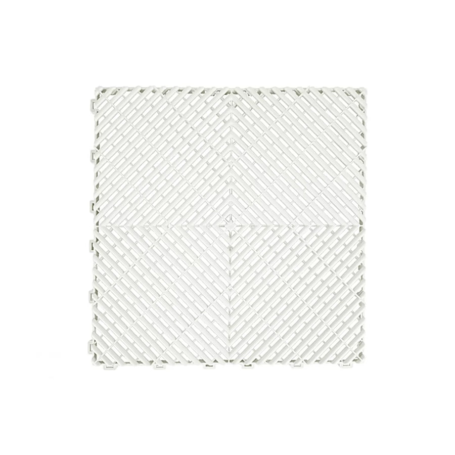 Garage Interlocking Floor Tiles Warehouse Modular Flooring White – product image 1