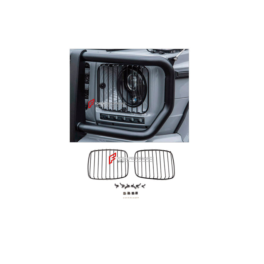 Buy Now HEADLIGHT COVERS for MERCEDES-BENZ G-CLASS W463 2008 - 2018 and upgrade car parts from SIR Tuning at the Best Price. Headlights, Tail lights, Bodykits, Navigations, Body Kit and more - Fast & Free Shipping within Europe, US & Worldwide.