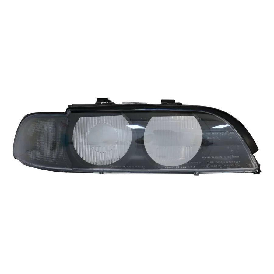 Headlight Lens Right Side Smoke Grey suitable for BMW 5 Series E39 (1995-2000) – product image 1
