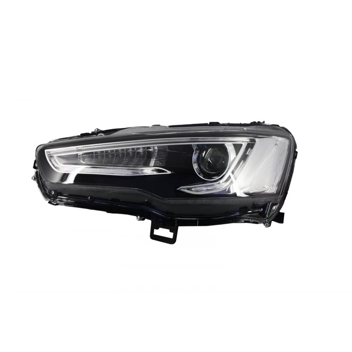 Headlights LED DRL suitable for Mitsubishi Lancer (2007-2017) Dual Projector Dynamic Sequential Signal – product image 1