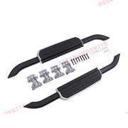 SIDE STEP RUNNING BOARDS for LAND ROVER DEFENDER 90 L663 2020+ (Black - Silver)