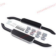SIDE STEP RUNNING BOARDS for LAND ROVER DEFENDER 90 L663 2020+ (Black - Silver)