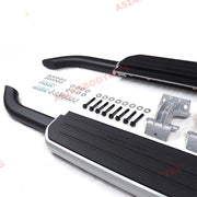 SIDE STEP RUNNING BOARDS for LAND ROVER DEFENDER 90 L663 2020+ (Black - Silver)