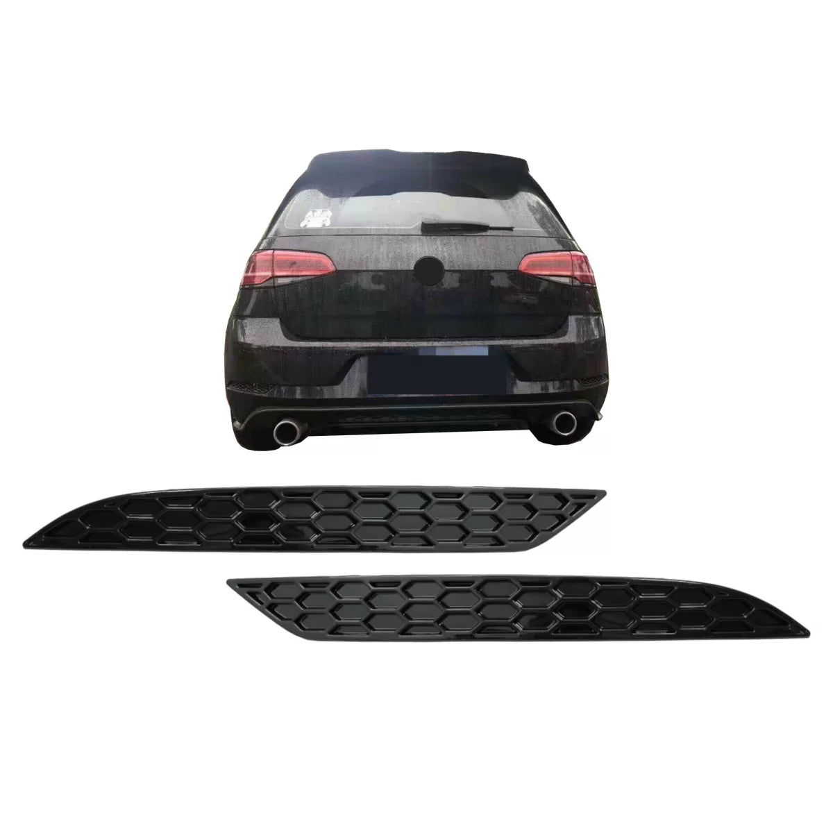 Honeycomb Rear Bumper Reflector Cover suitable for VW Golf 7.5 (2017-2019) – product image 1