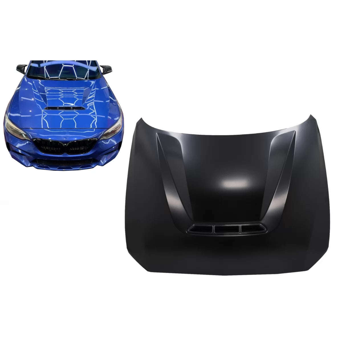 Hood Bonnet suitable for BMW 1 Series F20 F21 (2010-2019) BMW 2 Series F22 F23 F87 M2 (2012-2019) CS Design – product image 1