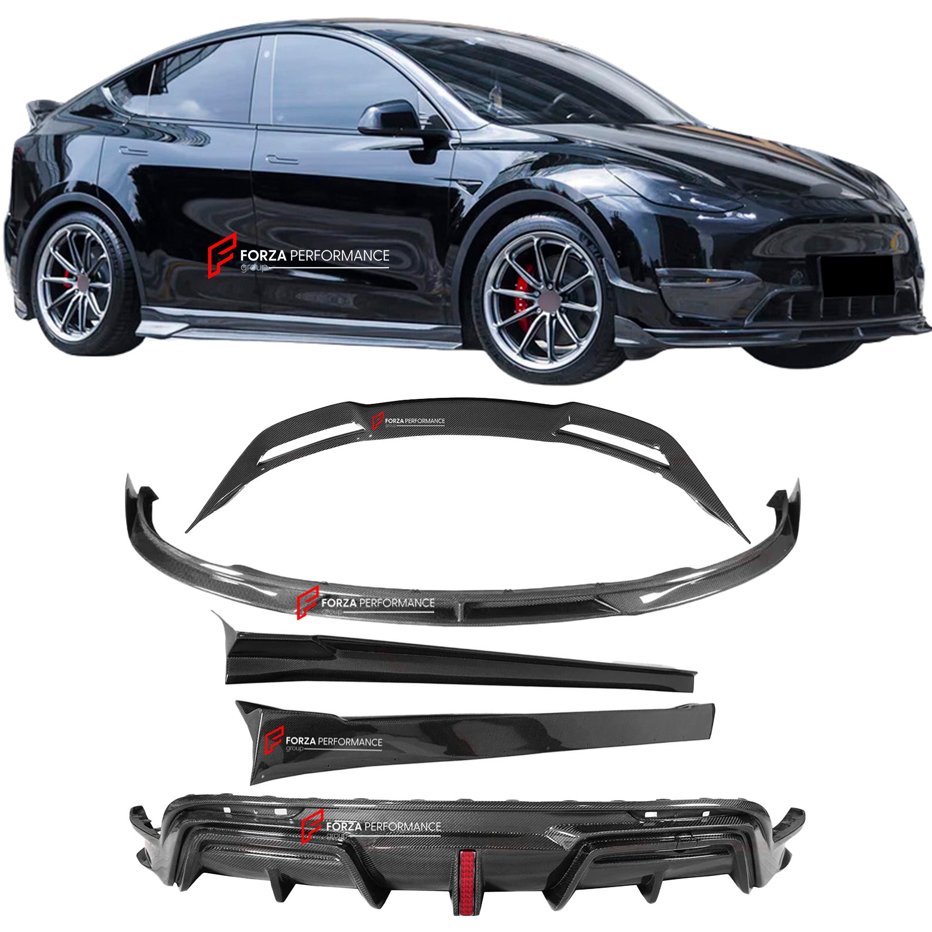 IMP PERFORMANCE CARBON NON WIDE BODY KIT for TESLA MODEL Y 2020 - 2023