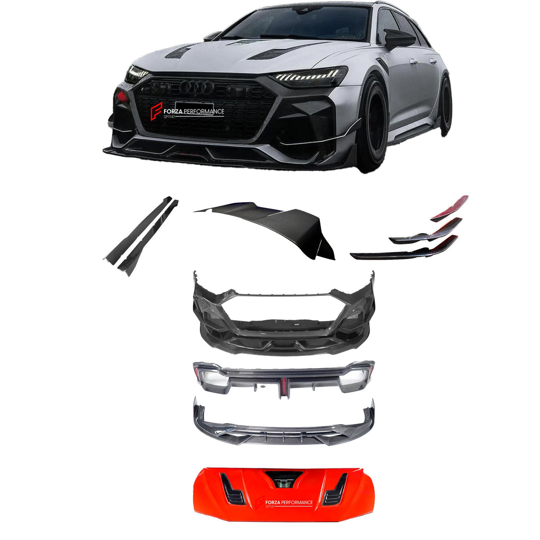 Buy Now IMP PERFORMANCE CARBON WIDE BODY SOFT KIT for AUDI RS6 AVANT C8 2019 - 2025 and upgrade car parts from SIR Tuning at the Best Price. Headlights, Tail lights, Bodykits, Navigations, body kit and more - Fast & Free Shipping within Europe, US & Worldwide.