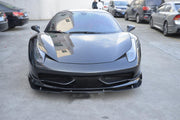 DRY CARBON FRONT LIP for FERRARI 458 2009 - 2015