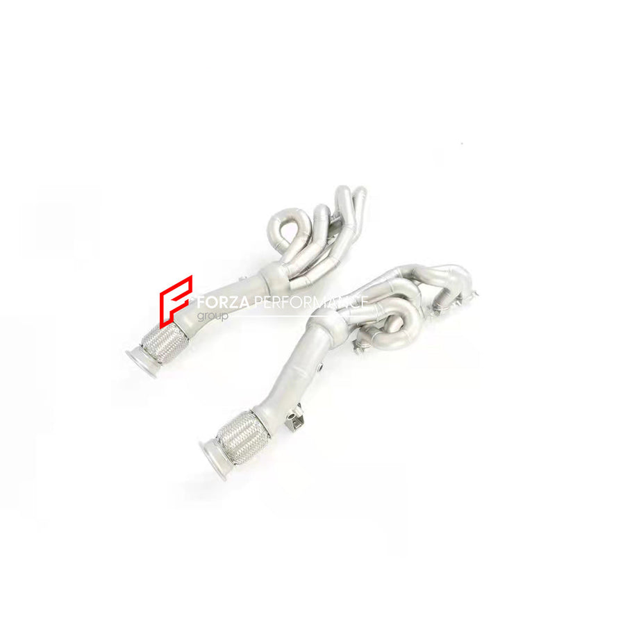 Buy Now Exhaust downpipe/manifold For Lamborghini Huracan 580/610 V10 and upgrade car parts from SIR Tuning at the Best Price. Headlights, Tail lights, Bodykits, Navigations, Exhaust system and more - Fast & Free Shipping within Europe, US & Worldwide.