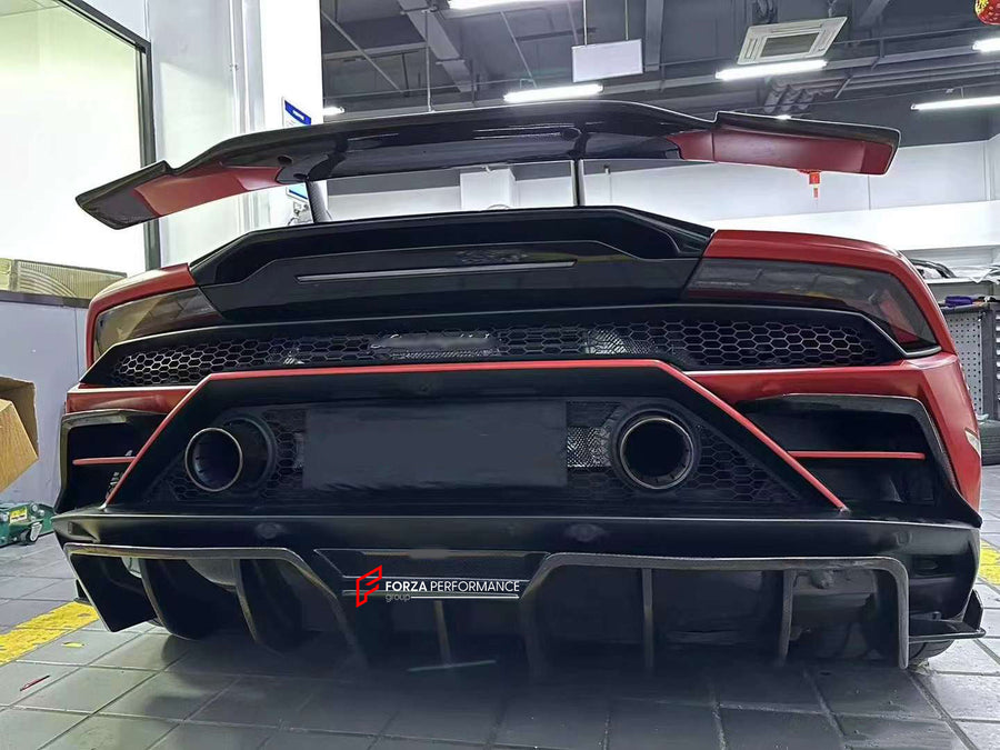 Buy Now FORZA DRY CARBON REAR DIFFUSER FOR LAMBORGHINI HURACAN EVO RWD and upgrade car parts from SIR Tuning at the Best Price. Headlights, Tail lights, Bodykits, Navigations, body kit and more - Fast & Free Shipping within Europe, US & Worldwide.
