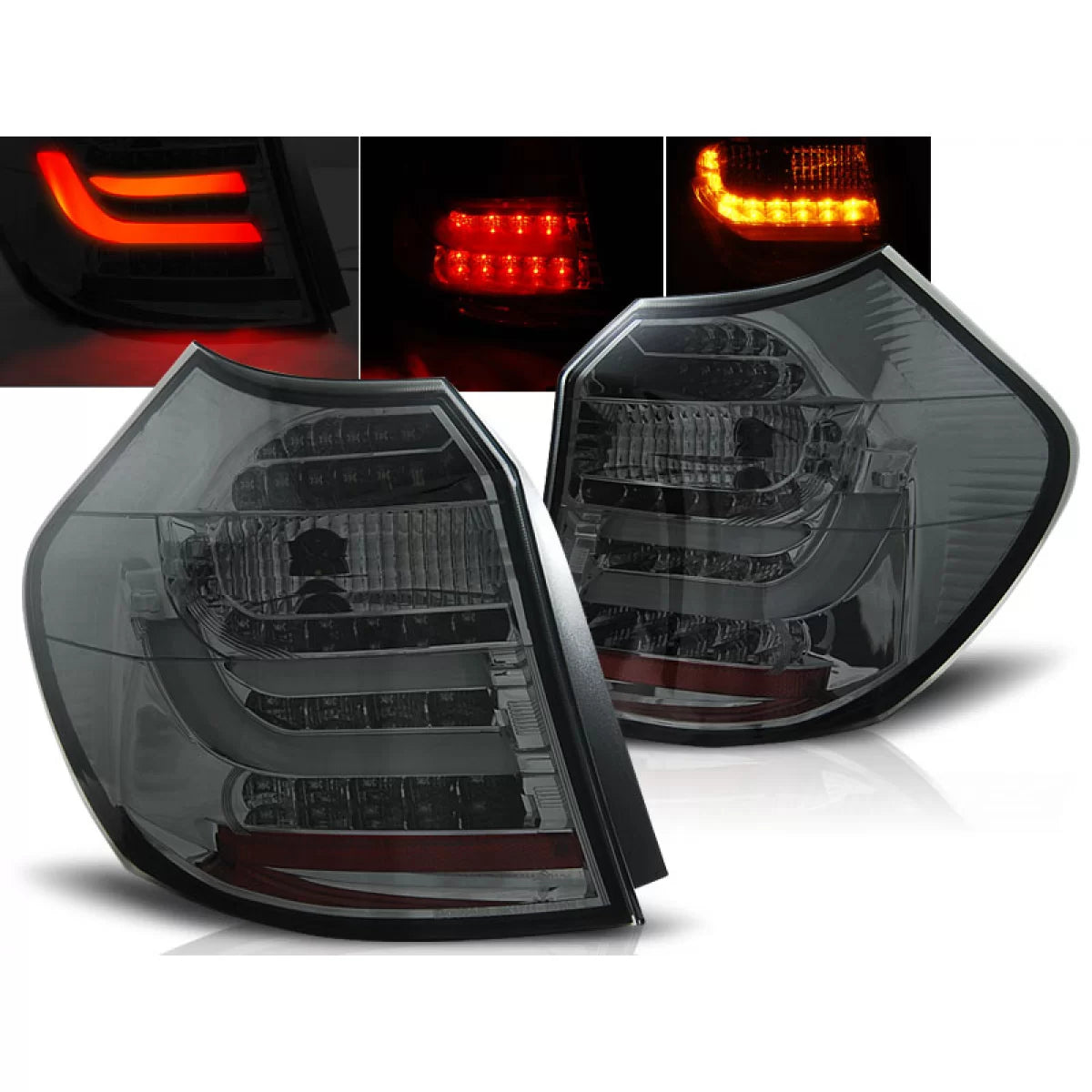 LED BAR TAIL LIGHTS SMOKE fits BMW E87 04-08.07 – product image 1