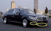 LED DAYTIME RUNNING LIGHTS AND BUMPER TRIMS for MERCEDES BENZ S CLASS W222 2013 - 2017