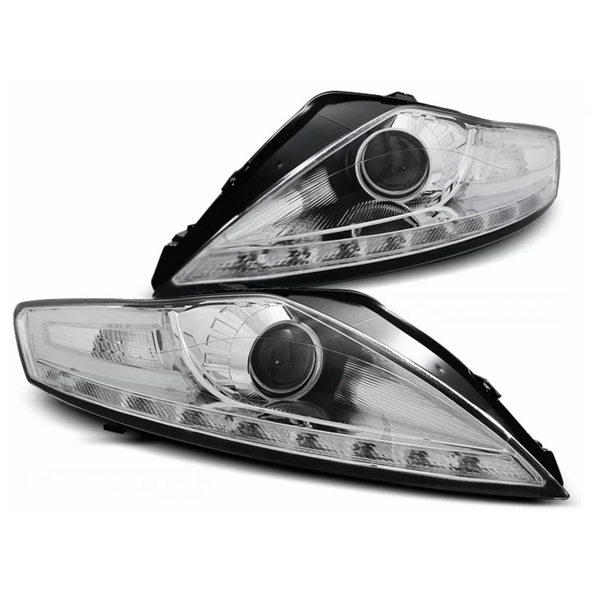 LED DRL Headlights suitable for Ford Mondeo MK4 (07.2007-11.2010) Chrome – product image 1