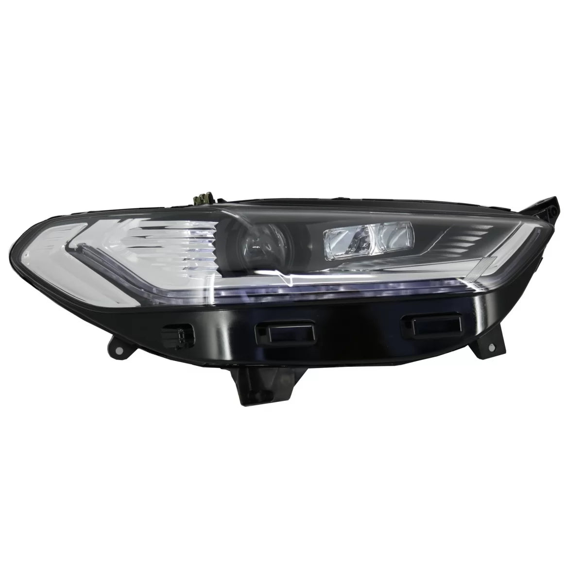 LED DRL Headlights Xenon Look suitable for Ford Mondeo MK5 (2013-2018) Flowing Dynamic Sequential Turning Lights Chrome – pro